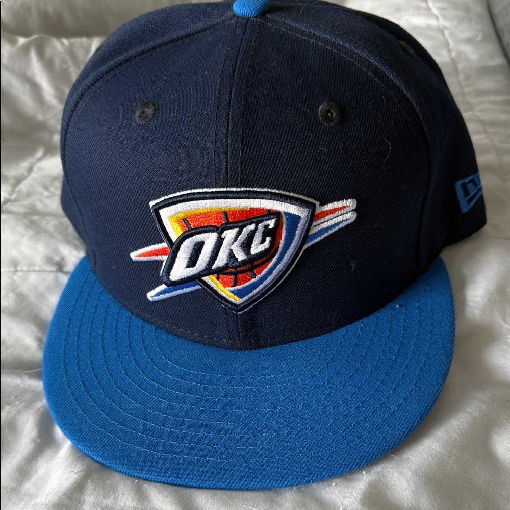New Era Navy and Bright Blue OKC Logo Snapback